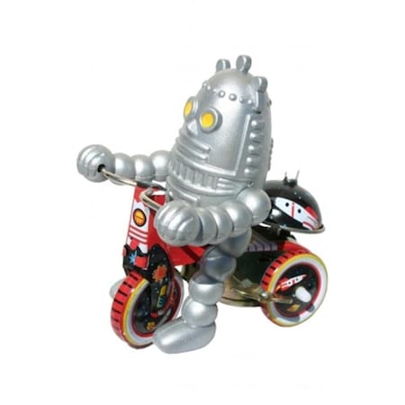 Shan SHAN MS013 Collectible Tin Toy - Robot on Bike MS013